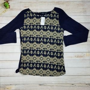 THML Top Geometric Henley